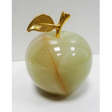 Фігурка Онікс - Яблуко з натурального лікувального каменю Онікс (Висота 5 см, Діаметр 4 см)