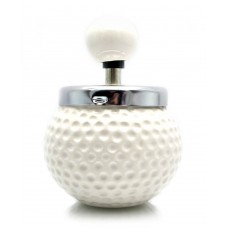 Попільничка з кришкою керамічна "М'яч для гольфу" (14х9х9 см) ЗП-23674