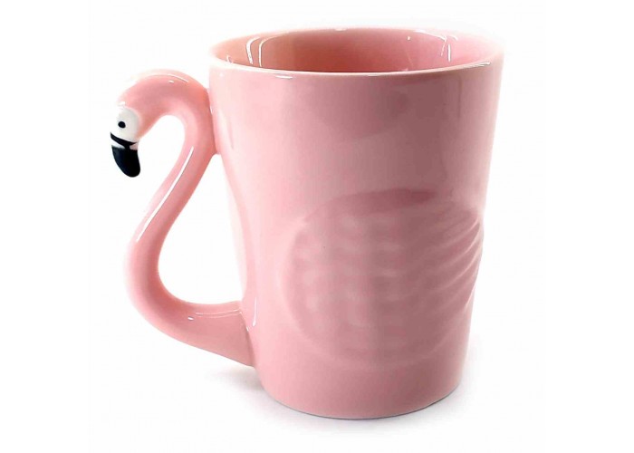 Чашка керамічна "Рожевий Фламінго" 10х10х8см (32854)