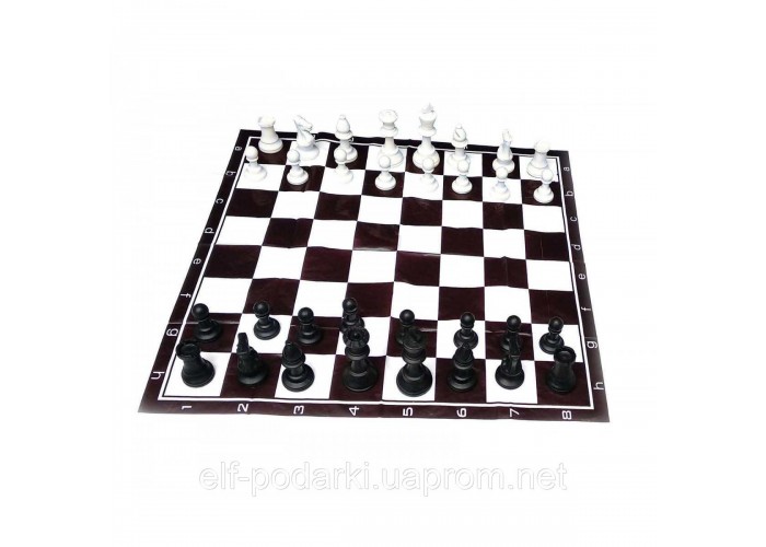 Шахи дорожні у блістері з м'якою дошкою полімер (h фігур 4.5-9.5 см ,d-3.5 см)