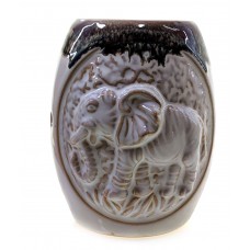 Аромалампа керамічна "Слон" біла 12х9,5х8см (32096)