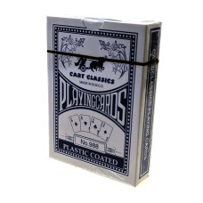 Карты игральные пластиковое покрытие (9х6,5х1,7 см) синяя рубашка
