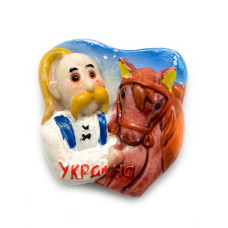 Магнит "Козак с конем" (20/уп)(5х5,5 см)