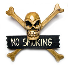 Череп з кістками "No Smoking" (30х9х30 см)