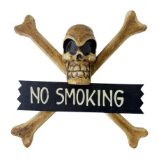 Череп с костями "No Smoking" (30х9х30 см)