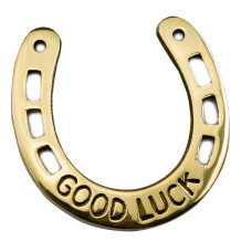 Подкова бронзовая "Good luck" (10,5х10,5 см)