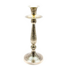 Подсвечник бронзовый  "Серебро" (24,5х9,5х9,5 см)