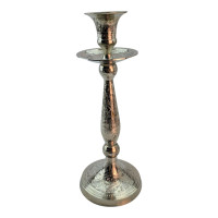 Подсвечник бронзовый  "Серебро" (24,5х9,5х9,5 см)