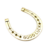 Подкова бронзовая "Good luck" (9х7,5 см)