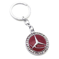 Брелок автомобильный (BA) "Mercedes" бордовый