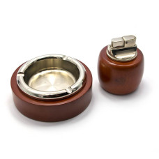 Подарочный набор (Пепепельница с зажигалкой)(19х16,5х4,5 см)