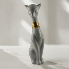 Кошка керамическая белая (23х8х6 см)