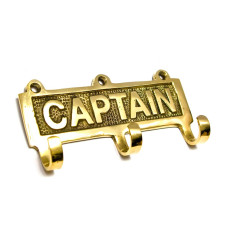 Вешалка-ключница для одежды бронза "Captain" (12х6х2,5 см)