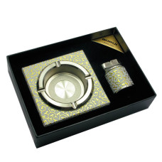 Подарочный набор (Пепепельница с зажигалкой)(21х15,5х5 см)
