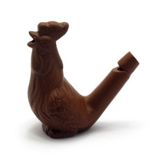 Свистулька глиняная "Петух" (8,5х7,5х4 см)