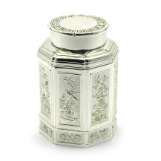 Баночка для чая металл (11х7,5х7,5 см)