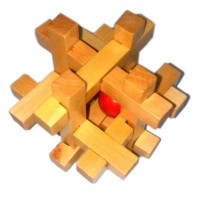 Головоломка деревянная (7,5х7,5х7,5см)