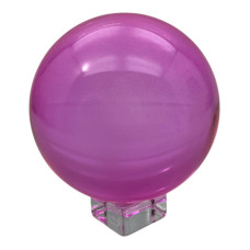 Шар хрустальный на подставке розовый (d-10,5 см)