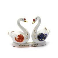 Лебеди пара фарфор (13.5х9х4.5 см)