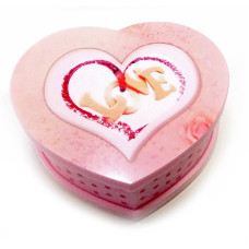 Шкатулка музыкальная "Сердечко" Love (15х12,5х6,5 см)