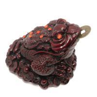 Жаба  каменная крошка коричневая (13х12,5х9,5 см)