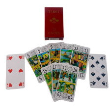 Карты для гадания "ТАРО" (12х6х2,5 см)(пластиковое покрытие)