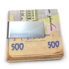 Зажим для денег хром (5,5х2,5х0,6 см)
