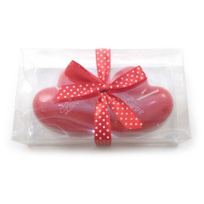 Свечи "Сердечки Love" (2 шт) красные (13,5х7,5х4 см)