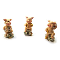 Свинка с деньгами (6х3х2,5 см)