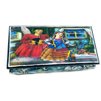 Шкатулка  "Диканька" (9х16х7,5 см) массив дерева