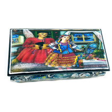 Шкатулка  "Диканька" (9х16х7,5 см) массив дерева