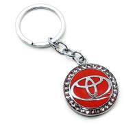 Брелок автомобильный (U)"Toyota" красный