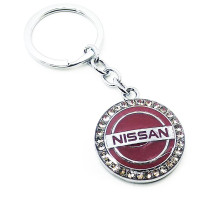 Брелок автомобильный (U)"Nissan" бордовый