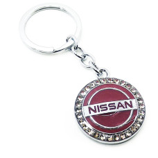 Брелок автомобильный (U)"Nissan" бордовый
