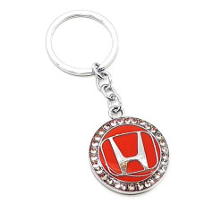Брелок автомобильный (U)"Honda" красный