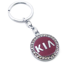 Брелок автомобильный (U)"Kia" бордовый