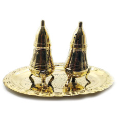 Солонка ,перечница  бронза (н-р 2 шт)(h-9.5 см)
