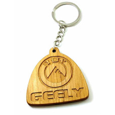 Экобрелок "Geely" ольха покрыт маслом и пчелинным воском