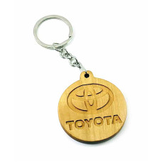 Экобрелок "TOYOTA" ольха покрыт маслом и пчелинным воском