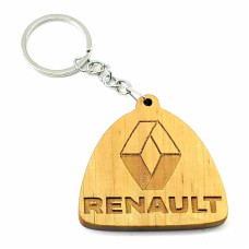 Экобрелок "Renault" ольха покрыт маслом и пчелинным воском