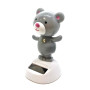 Мишка танцующий на солнечной батарее серый (Flip Flap) (10,5х6х6 см)
