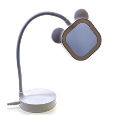 Зеркало настольное с LED подсветкой  на аккумуляторе белое (28х10х10 см)