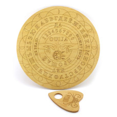 Спиритическая доска OUIJA "Круглая" светлая (d=36,5см×0,8см)