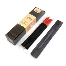 Coconut 40 Stiks with Incense Holder (Благовония  40 штук  с деревянной подставкой)(Tulasi)