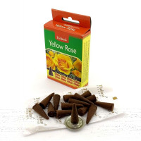 Yellow Rose Incense Cones (Желтая Роза)(Tulasi) Конусы