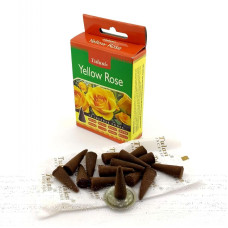 Yellow Rose Incense Cones (Желтая Роза)(Tulasi) Конусы