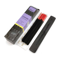 Lavender 40 Stiks with Incense Holder (Благовония  40 штук  с деревянной подставкой)(Tulasi)