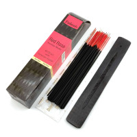 Red Rose 40 Stiks with Incense Holder (Благовония  40 штук  с деревянной подставкой)(Tulasi)