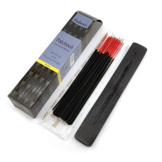 Patchouli 40 Stiks with Incense Holder (Благовония  40 штук  с деревянной подставкой)(Tulasi)