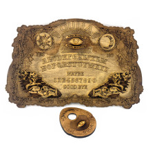 Спиритическая доска OUIJA  "Античная" на английском языке (49,5×29×0,8см), указка с лупой